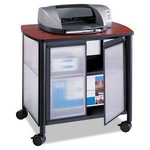 Safco SAF 1859BL Safco Impromptu Black Deluxe Stand With Doors - 200 L