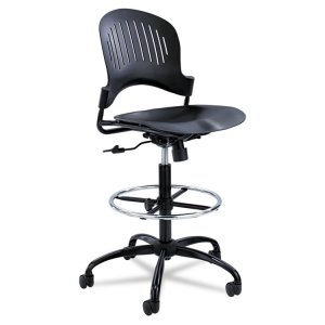 Safco 3386BL Chair,extended Height,bk