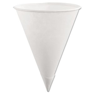 Rubbermaid FG2B4112WHT Cup,6oz Rlld Lid Cone