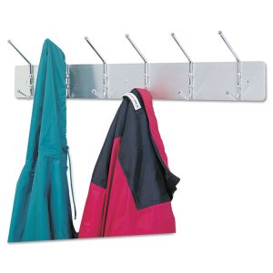 Safco SAF 4162 Safco 6-hook Contemporary Steel Coat Hooks - 6 Hooks - 