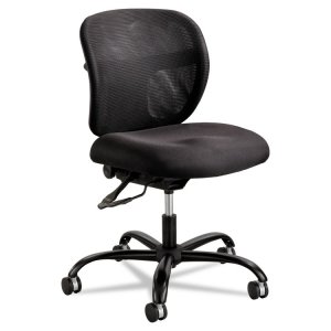 Safco SAF 3397BV Safco Vue Intensive-use Mesh Task Chair - Black Vinyl