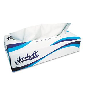 Windsoft WIN2430 Tissue,facial, 6pk,wht