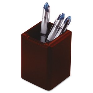 Rolodex 23380 Cup,pencil,wood,mah