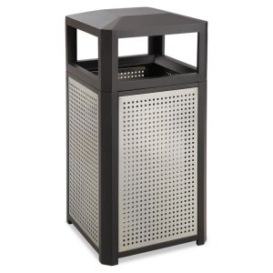 Safco SAF 9934BL Safco Evos Series Steel 38-gal Waste Receptacle - 38 