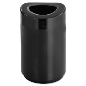 Safco 9920BL Receptacle,open Top,bk