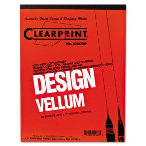 Chartpak/pickett CLE 10001410 Clearprint Design Vellum Pad - Letter - 