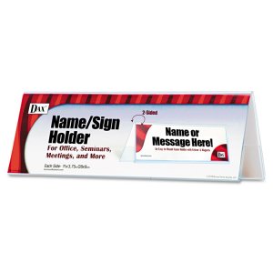 Dax N2709N4T Sign,4x11,holder,clr