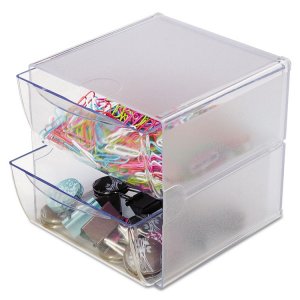 Deflecto DEF 350301 Stackable Cube Organizer - 4 Drawer(s) - 6 Height 