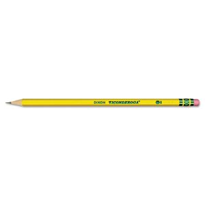 Dixon DIX 13883 Ticonderoga No. 3 Woodcase Pencils - 3 Lead - Black Le