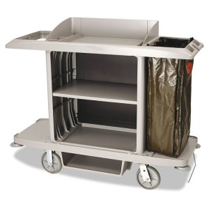 Rubbermaid FG618900BLA Cart,housekeeping,bk