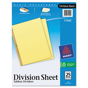 Avery 11542 Index Dividers