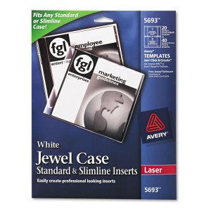 Avery 08693 Label,ij Cddvd,20pk,wh