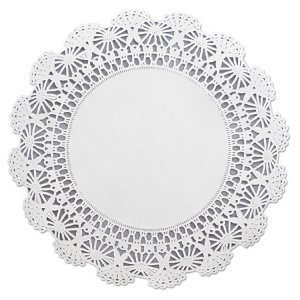 Hoffmaster LA904-2M Doily,4in,rnd,wh