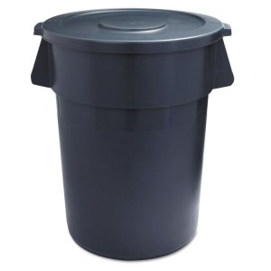 Boardwalk 1868182 Lid,rnd,32gal,plastic,gy