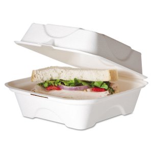 Eco-products,inc. EP-HC93 Container,9x9 Hinged,wht