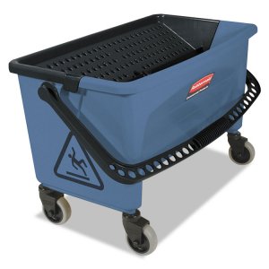 Rubbermaid FGQ93000BLUE Commercial Finish Mop Bucket W Wringer - Hinge