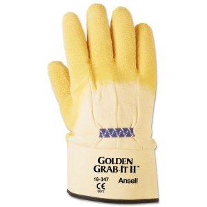 Ansell 216584 Gloves,heavy Duty,ltx,yl