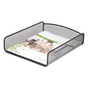 Safco SAF 3271BL Safco Onyx Letter Tray - 8 Height X 9.3 Width X 11.8 