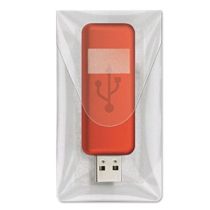 Tops CRD 21140 Cardinal Holdit! Clear Usb Poly Pocket - Poly - Clear