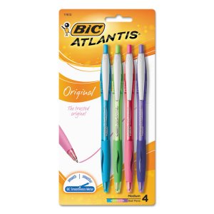 Bic BIC VCG11RD Glide Retractable Pens - Medium Pen Point - 1 Mm Pen P