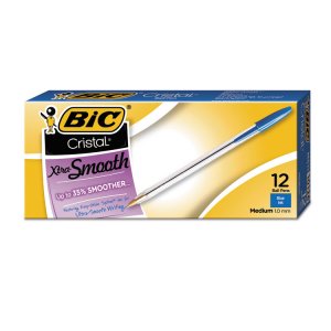 Bic BIC MS11RD Classic Cristal Ballpoint Pens - Medium Pen Point - Con