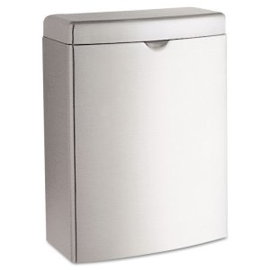 Bobrick B-270 Receptacle, Wall Mnt