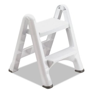 Rubbermaid FG420903WHT Stepstool,foldng,2stp,wh