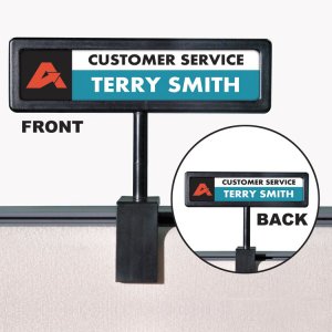 Advantus AVT 75334 Advantus People Pointer Cubicle Sign - 1 Each - 9 W