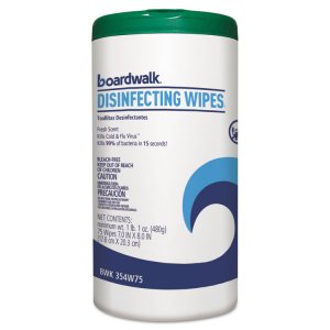 Boardwalk BWK455W753PK Disinfectant,wpe,lm,4-3pk