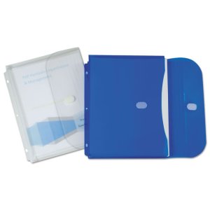 C-line CLI 57537 Super Heavyweight Poly Binder Pockets - Clear, Side L