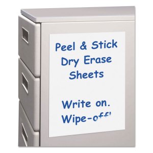 C-line CLI 57911 Dry Erase Sheets - Peel  Stick, 11 X 8-12, 25bx, 5791