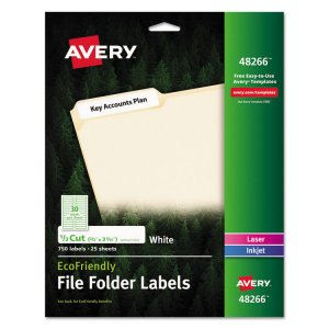 Avery AVE 45366 Averyreg; File Folder Label - Permanent Adhesive - Rec