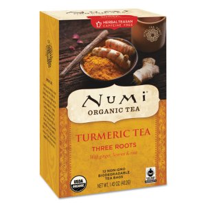 Numi NUM 10550 Turmeric Organic Tea - Licorice, Spicy Ginger, Turmeric