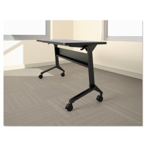 Safco SAF LF60S5 Safco Flip-n-go Black Training Table Base - Black Bas