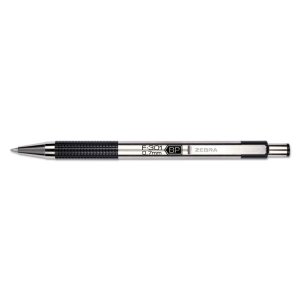 Zebra 27112 Pen,bp,rt,.7mm,2pk,ss,bk