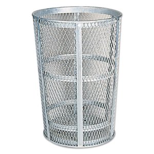 Rubbermaid FGSBR52 Wastebasket,45gal,ss