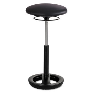 Safco 3001BL Stool,ext Ht,ergonomic,bk