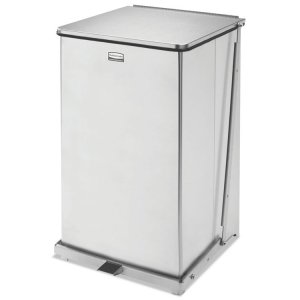 Rubbermaid FGST7SSPL Wastebasket,4gal,stp,stst