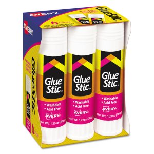 Avery AVE 00196 Averyreg; Permanent Glue Stic - 1.27 Oz - 1 Each - Whi