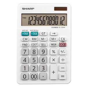 Sharp EL-334W Calculator,desktop,wh