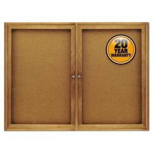 Acco QRT 2367 Quartet Enclosed Bulletin Board For Indoor Use - 48 Heig