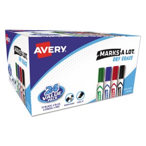 Avery 24408 Marker,dry-erase,bk