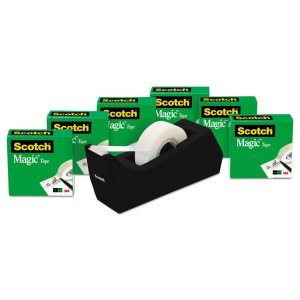 3m MMM 810C40BK Scotch 34w Magic Tape - 27.78 Yd Length X 0.75 Width -