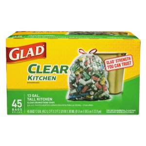 Clorox 78543 Bag,glad,recy,13gl,clr