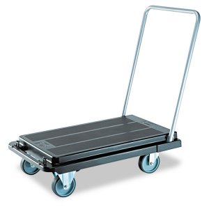 Deflecto CRT5500-04 Cart,platform,hvy Dty,bk