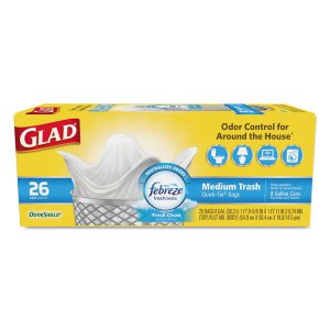 Clorox 78815 Bag,qck-tie,odrshld,26,wh