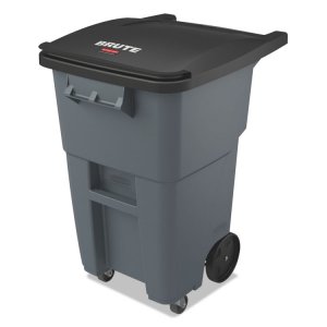 Rubbermaid 1971971 Receptacle,caster,65gl,gy