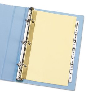 Avery 11102 Insertable Tab Index Dividers