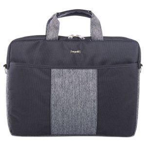 Bond EXB529-BLACK/GREY Briefcase,slim,poly,bl,gy