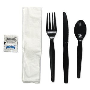 Boardwalk BWKFKTNSHWPSBLA Utensil,kit,hps,fktsnp,bk